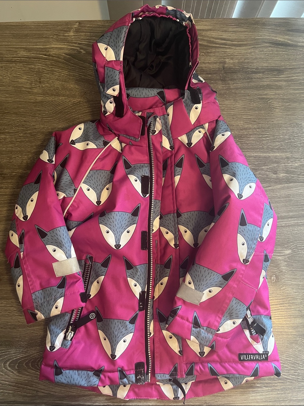 Villervalla Fox Print Winter Coat/Jacket – Size 104 (4 years)